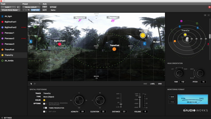 音频也是VR故事叙述工具，G’Audio升级空间音频解决方案